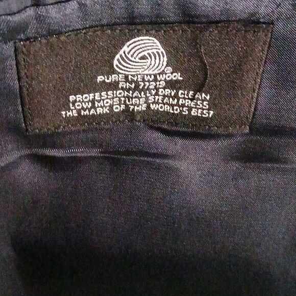 Fabrique Au made in Canada Botany 500 Navy blazer suit jacket Sz 41L NWOT - Picture 6 of 8